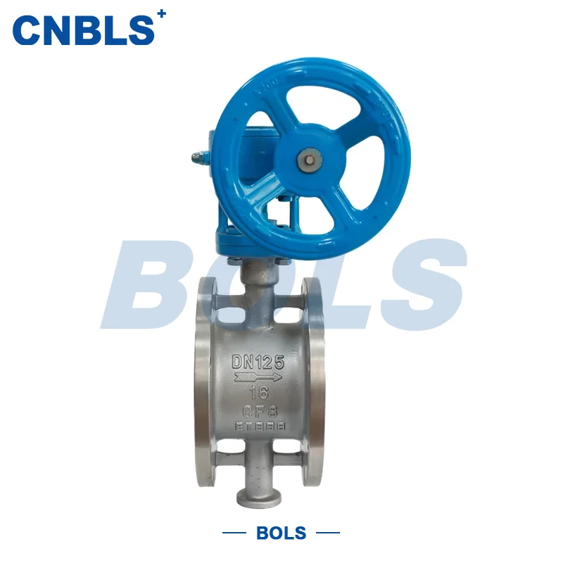 Van bướm kín bằng kim loại dạng ống lồng bằng thép không gỉ